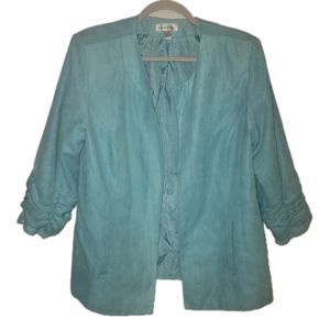 SOLD - Dressbarn Suede Blazer sz 14/16